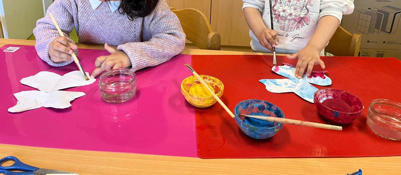 Kreatives Bastelangebot in der Penthaus Kita