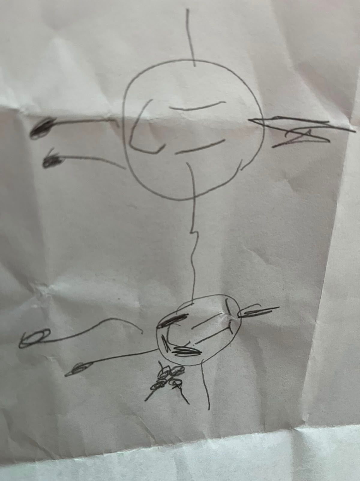 Gezeichnete Figur eines Kindes